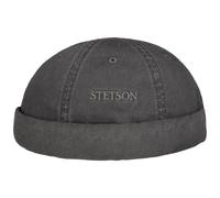 Stetson Ocala Baumwoll Dockercap Herren UV-Schutz 40 Hafenmütze Sommer Winter grau M (56-57 cm)