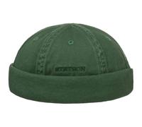 Stetson Ocala Baumwoll Dockercap Herren - Dockermütze aus Baumwolle - Dockercap mit UV-Schutz 40 - Hafenmütze Sommer/Winter - dunkelgrün L (58-59 cm)