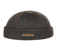 Stetson Old Cotton Dockermütze Dockercap Herrenmütze Baumwollmütze Hafenmütze Mütze für Herren mit Umschlag, Docker, Docker Sommer (M (56-57 cm) - braun)