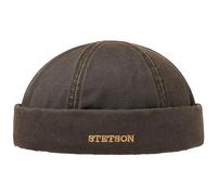 Stetson Old Cotton Winter Dockermütze Dockercap Mütze mit Fleecefutter Wintermütze für Herren Umschlag, Docker, Futter, Hinten geschlossen,, Braun, L (58-59 cm)