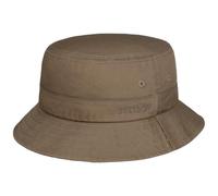 Stetson Organic Cotton Hut mit UV-Schutz Damen Herren 100% Bio-Baumwolle Knitterfrei Nachhaltig Bucket Hat Packable Anglerhut Frühjahr Sommer Taupe S (54-55 cm)