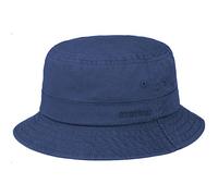 Stetson Organic Cotton Hut mit UV-Schutz Damen Herren 100% Bio-Baumwolle Knitterfrei Nachhaltig Bucket Hat Packable Anglerhut Frühjahr Sommer dunkelblau XL (60-61 cm)