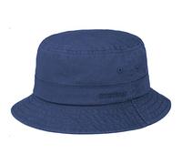 Stetson Bucket Cotton Twill Schmaler Fischerhut aus Baumwolle, Blau (2) 54-55 cm (S)