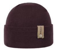 Stetson Organic Cotton Merino Umschlagmütze Einfarbig Elegante Beanie Baumwollmix Made in Italy Herren Herbst/Winter Bordeaux One Size