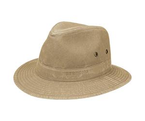 Stetson Organic Cotton Traveller Hut Stoffhut UV-Schutz 40 Herren Frühling Sommer beige S (54-55 cm)