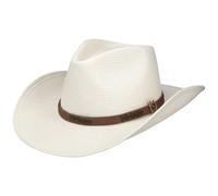 Stetson Palo Grande Toyo Westernhut UV-Schutz 40 Herren Frühling Sommer cremeweiß M (56-57 cm)