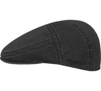 Stetson Paradise Cotton Flat Cap Black 59/L