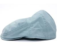 Stetson Paradise Cotton Schiebermütze Flatcaps Baumwollcap (M (56-57 cm) - leichtes blau)