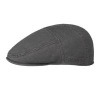 Stetson Paradise Cotton Schirmmütze Flat Cap UV-Schutz 40 Baumwolle Herren Sommer Winter dunkelgrau M (56-57 cm)