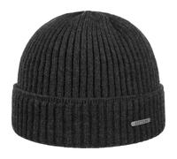 Stetson Unisex Beanie Merino Wool Navy Grey OneSize