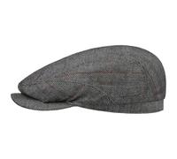 Stetson Pascoli Driver Flatcap Herren Blaue Mütze 100% Seide UV-Schutzfaktor 40 Made in EU Frühjahr Sommer anthrazit 57 cm