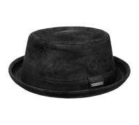 Stetson Pennsylvania Pork Pie Pig Skin Lederhut, Schwarz (1) 62-63 cm (XXL)