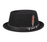 Stetson Pennsylvania Pork Pie aus Wollfilz, Schwarz (1) 58-59 cm (L)