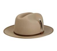 Stetson Pentaville Western Wollhut Westernhut Cowboyhut Wollfilzhut Herren - mit Lederband Winter Herbst-Winter - XL (60-61 cm) Hellbeige