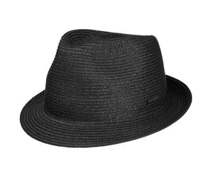 Stetson Plain Toyo Trilby Strohhut Unifarbener Klassischer Hut UV-Schutz 40+ Damen Herren Frühling Sommer