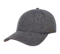 Stetson Plano Wool Cap Herren Baseballcap Schirmunterseite Leder Herringbone Design Baumwollfutter Herbst Winter