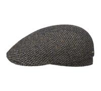 Stetson Portrush Wool Flatcap Schirmmütze Schiebermütze Herren - Made in The EU mit Schirm, Schirm Herbst-Winter Herbst Winter - L (58-59 cm) blau