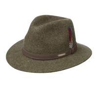 Powell Traveller Wollfilzhut by Stetson Hüte XL (60-61 cm) oliv-meliert