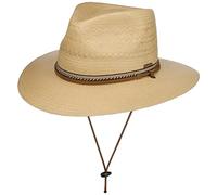 Stetson Ralcott Traveller Toyo Strohhut Naturfarbener Hut Ledergarniturband Klassischer Look Unisex Frühjahr Sommer Natur XXL (62-63 cm)