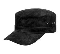 Stetson Armycap Raymore Pigskin-Leder Schwarz One Size