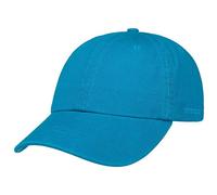 Stetson Rector Basecap - Cap für Damen/Herren - Sonnenschutz-Cap aus Baumwolle (UV-Schutz 40+) - Baumwollcap größenverstellbar (55-60 cm) - Baseballcap Sommer/Winter saphirblau One Size