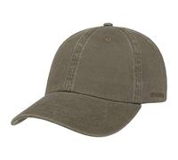 Stetson Rector Baseballcap mit UV-Schutz aus Baumwolle, Khaki (55) One Size