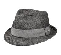 Stetson Reidton Trilby Strohhut Toyo meliert Garniturband Damen und Herren Frühling Sommer