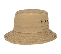 Stetson Reston Freizeithut Damen Herren Schlapphut Bio-Baumwolle Packable Baumwollhut 40-facher UV-Schutz Frühjahr Sommer Dunkelbeige XL (60-61 cm)