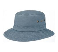 Stetson Reston Freizeithut Damen Herren Schlapphut Bio-Baumwolle Packable Baumwollhut 40-facher UV-Schutz Frühjahr Sommer dunkelblau XXL (62-63 cm)