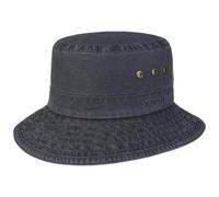 Stetson Reston Freizeithut Damen Herren Schlapphut Bio-Baumwolle Packable Baumwollhut 40-facher UV-Schutz Frühjahr Sommer dunkelblau L (58-59 cm)