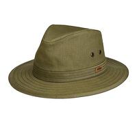 Stetson Ripstop Traveller Stoffhut - Einfarbiger Hut - Outdoor-Design - Sonnenschutz - Baumwollmix - Unisex - Frühjahr/Sommer Oliv L (58-59 cm)