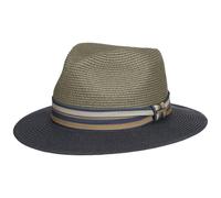 Stetson knautschbarer Strohhut Traveller Toyo mit UPF 40+ Trendgrau, 55/S