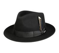 Stetson Rosedale Fedora Wollhut Herren Winter schwarz 57 cm