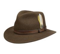 Stetson Rutherford VitaFelt Filzhut Herren Made in USA Wasserabweisend Traveller Packable Garniturband aus Leder Jagdhut Sommer Winter