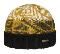 Stetson Sandvika Wintermütze Made in Italy Herren Herbst Winter schwarz-gelb One Size