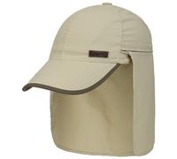 Stetson Sanibel Outdoor Baseballcap mit verstaubarem Nackenschutz Damen Herren Sommercap UV-Schutz 40+ wasserabweisend Coolmax-Schweißband Frühjahr Sommer beige XXL (62-63 cm)