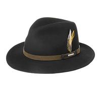 Stetson Sardis Traveller Filzhut in VitaFelt Qualität, Schwarz (1) 58-59 cm (L)