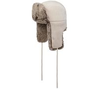 Stetson Seldovia Fliegermütze Chapka Ushanka Pilotenmütze Damen/Herren - mit Futter Herbst-Winter Herbst Winter - XL (60-61 cm) Hellbeige