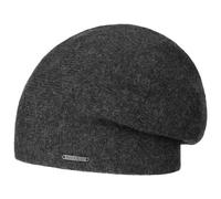 Stetson Shirley Kaschmir Strickmütze Oversize-Baske Unifarben Damen Herren Herbst Winter anthrazit One Size