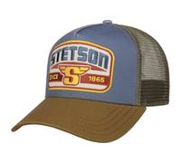 Stetson Since 1865 S Patch Trucker Cap Basecap Baseballcap Truckercap Meshcap Damen/Herren - Snapback, mit Schirm, Schirm Frühling-Sommer Herbst-Winter Frühjahr Sommer Herbst Winter - One Size