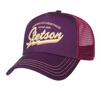 Stetson Since 1865 Trucker Cap Basecap Baseballcap Snapback Truckercap Meshcap pink-lila One Size