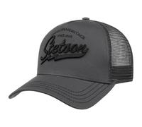 Stetson Since 1865 Trucker Cap One Size (ca. 56-60 cm) Herren - Schirm & Front aus 100% Baumwolle - Größenverstellbar - Meshcap mit Netzeinsatz - Schirmlänge 7 cm - Sommer/Winter grau One Size