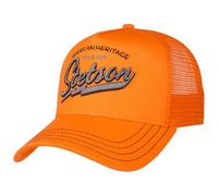 Stetson Since 1865 Trucker Cap Snapback Stoffcap Herren Sommer Winter orange One Size Small