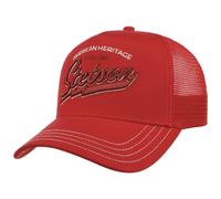 Stetson Since 1865 Trucker Cap One Size (ca. 56-60 cm) Herren - Schirm & Front aus 100% Baumwolle - Größenverstellbar - Meshcap mit Netzeinsatz - Schirmlänge 7 cm - Sommer/Winter rot One Size