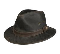 Stetson Sri Lanka Traveller Stoffhut Einfarbiger Hut Ledergarniturband UV-Schutz 40 Herren Frühjahr bis Winter Dunkelbraun M (56-57 cm)