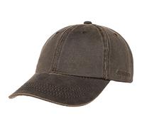 Stetson Statesboro Old Cotton Cap Herren Baseballcap mit UV-Schutz 40+ Baumwolle Vintage Lederoptik Frühjahr Sommer braun L/XL (58-61 cm)