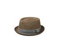 Stetson Robstown Toyo Pork Pie Hut aus knautschbarer Borte, Braun (65) 62-63 cm (XXL)