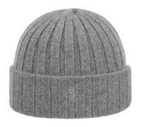 Stetson Surth Kaschmir Wintermütze Damen Herren Strickmütze 100% Kaschmirwolle Herbst Winter grau One Size