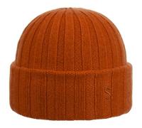 Stetson Surth Kaschmir Wintermütze Damen Herren Strickmütze 100% Kaschmirwolle Herbst Winter Terracotta One Size