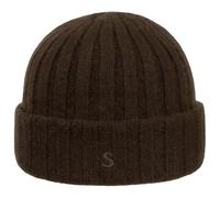 Stetson Surth Kaschmirmütze Strickmütze Uni einfarbig Damen und Herren Herbst Winter Dunkelbraun One Size